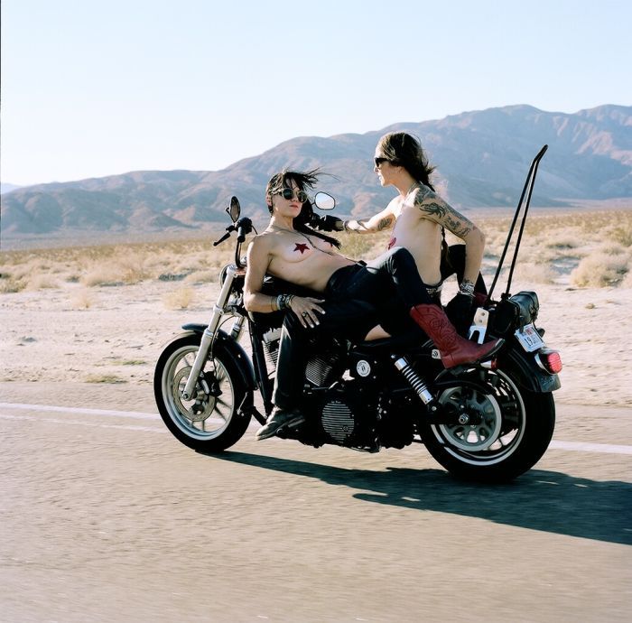 Girls on a motorcycle in Kayseri
